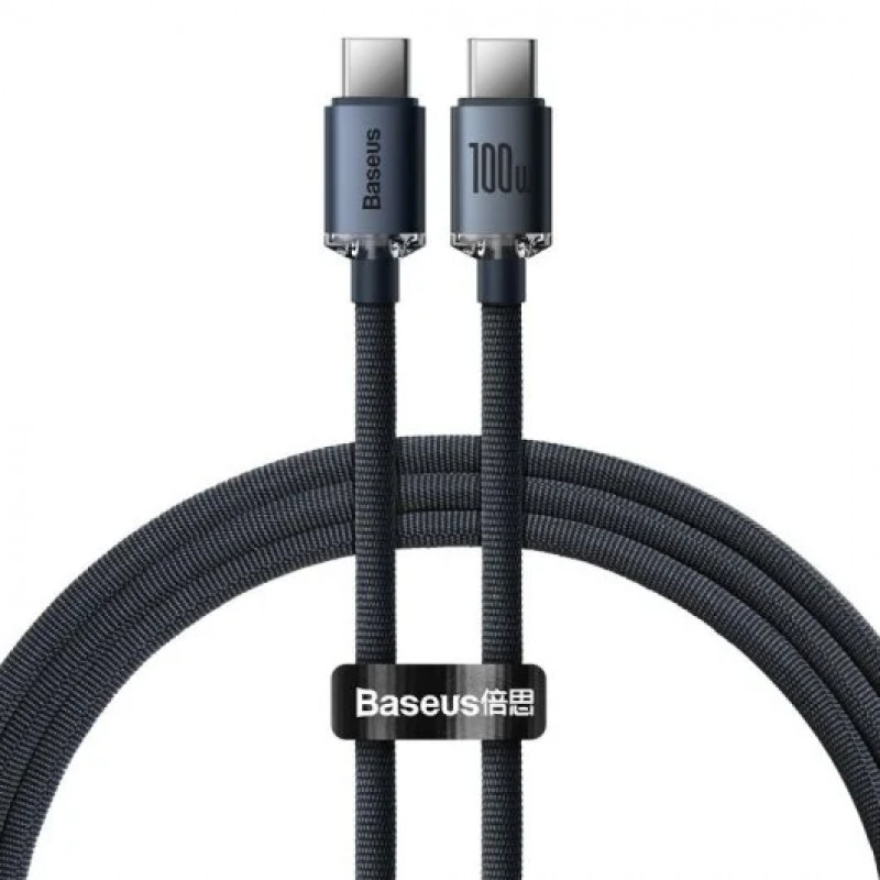 Cable Baseus Crystal Shine USB-C a USB-C 100 W